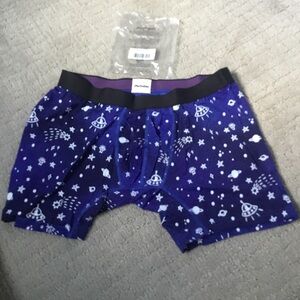 MeUndies Purple Space-Print Boxer Briefs